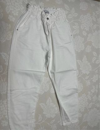 Pantalón blanco mujer