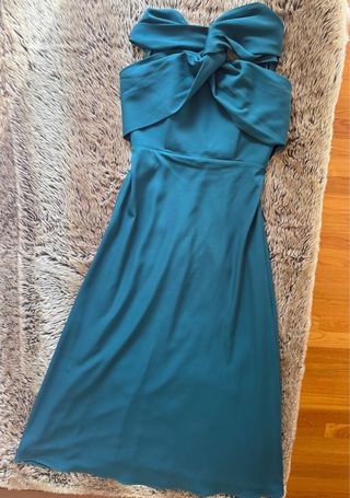 Vestido Bimani verde azulado