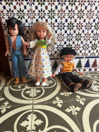 Lote de 3 muñecos vintage