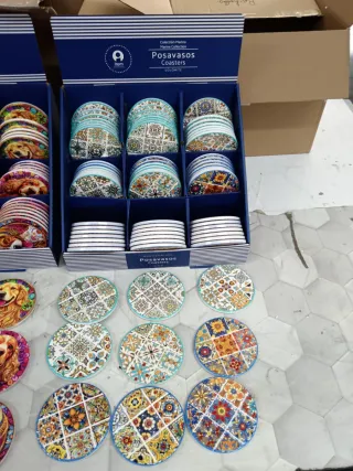 72 Posavasos Indios Dolomita y Corcho