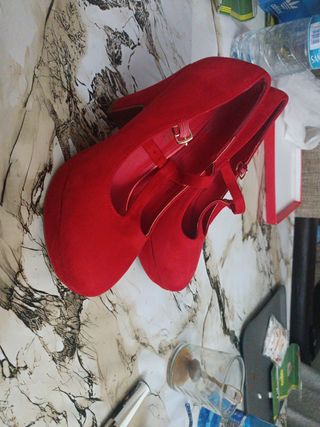 Zapatos BETA MODA rojos mujer