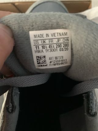 Deportivas Adidas Hombre Grises y Blancas