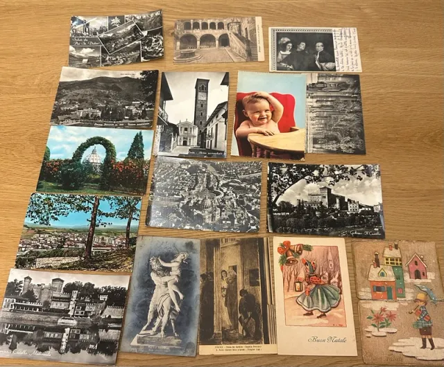 16 Cartoline d'epoca anni 50-70