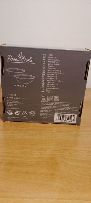 Servizio 16 piatti bianchi (4 posti) "Rosenthal".