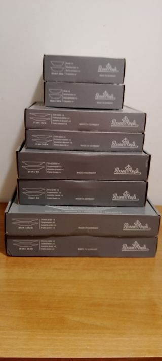 Servizio 16 piatti bianchi (4 posti) "Rosenthal".