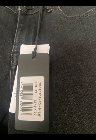 Pantalones Guess negros con encaje 29x30