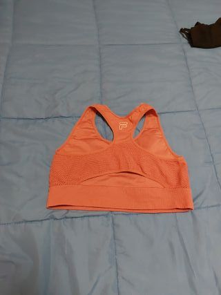 Top deportivo Fila rosa palo