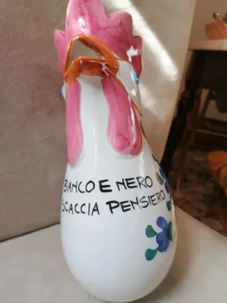 Caraffe Bassano gallo dipinte a mano