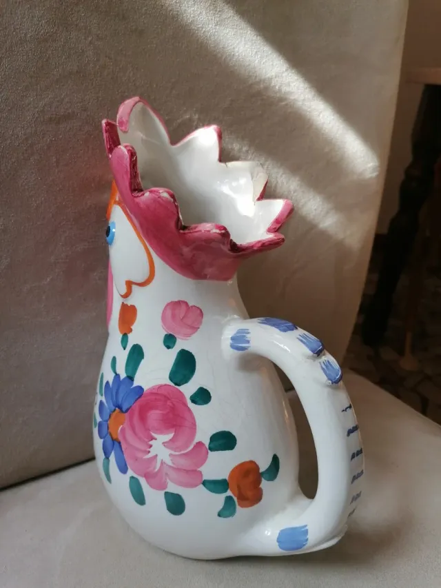 Caraffe Bassano gallo dipinte a mano