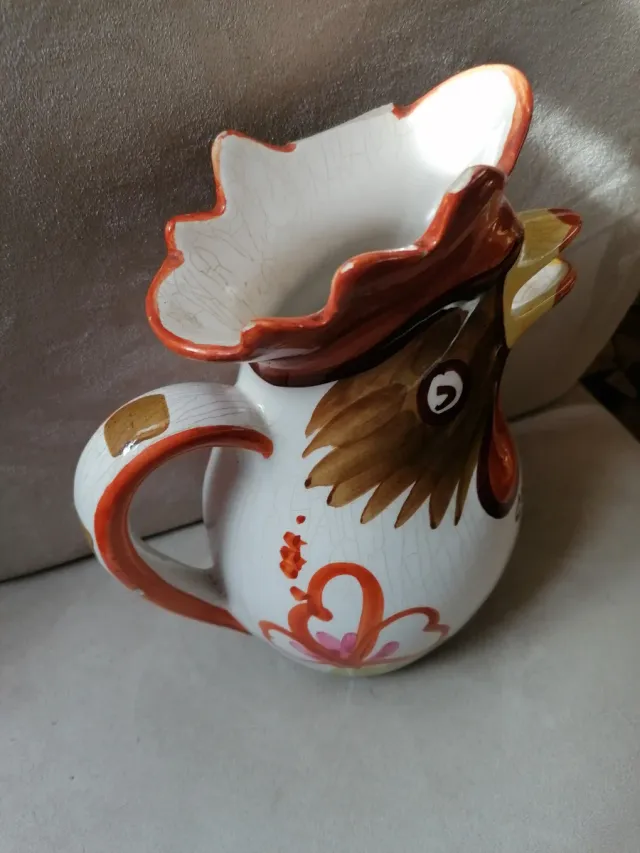 Caraffe Bassano gallo dipinte a mano