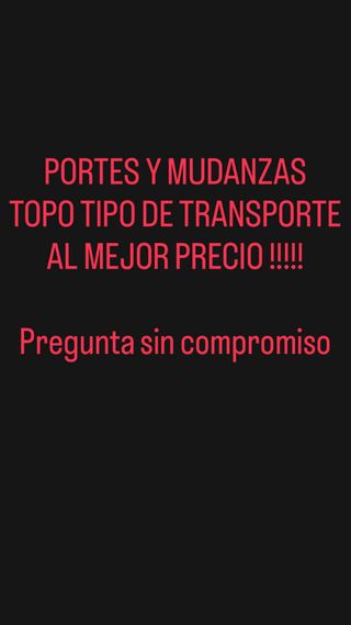 TODO TIPO DE TRANSPORTE Y MUDANZAS!!!!