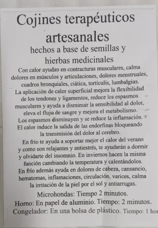 Saco Térmico artesano N°2. Collarín.