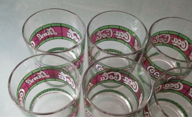 Bicchieri Coca Cola Stile Tiffany