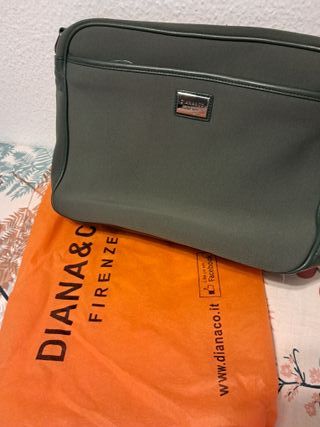 Bolso de hombro verde azulado