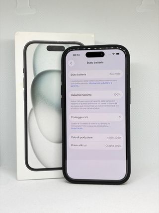 iPhone 15 128GB Nero - Batteria 100%