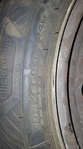 Ruedas Goodyear con llantas de acero