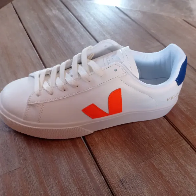 Zapatillas Veja Hombre Talla 43 Naranja/Blanco