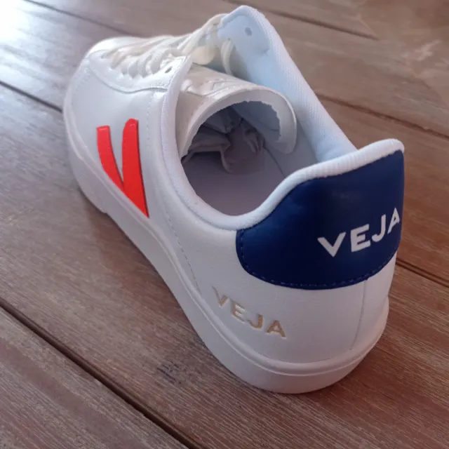 Zapatillas Veja Hombre Talla 43 Naranja/Blanco