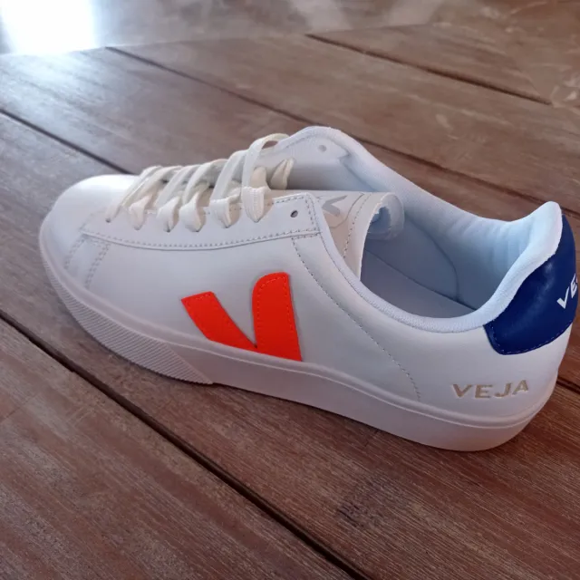 Zapatillas Veja Hombre Talla 43 Naranja/Blanco