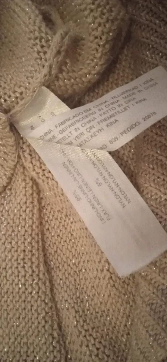 Jersey Massimo Dutti Dorado Talla M