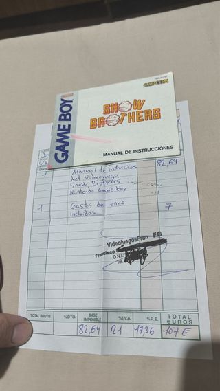 Manual Snow Brothers Game Boy Capcom