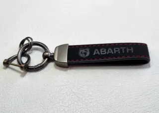 Llavero Abarth Tacto Piel Cuero Regalo Fiat 500