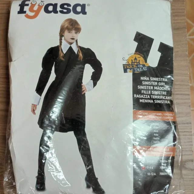 Disfraz Miércoles Niña 7-9 años Halloween