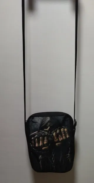 Bandolera hombre negra y multicolor