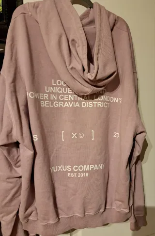 Sudadera rosa hombre