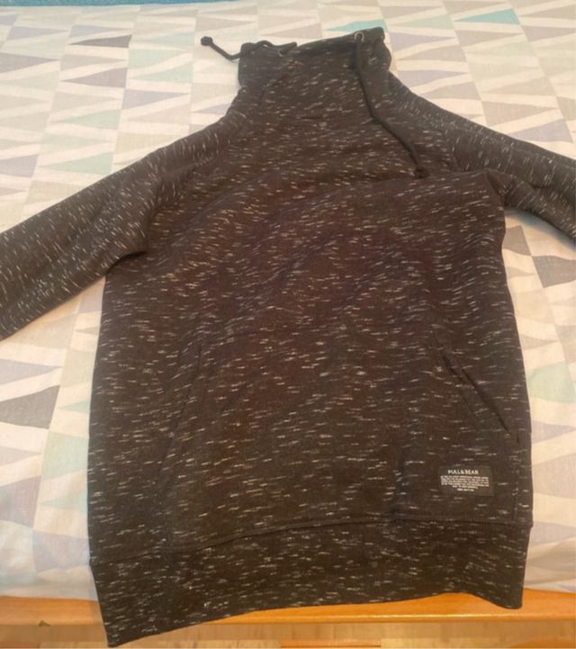 Sudadera Pull&Bear gris jaspeado