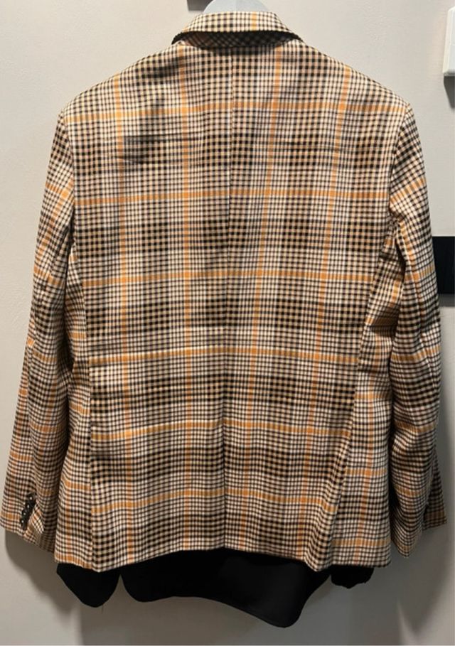 Giacca scozzese doppiopetto