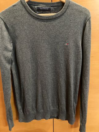 Suéter Tommy Hilfiger Gris Talla S