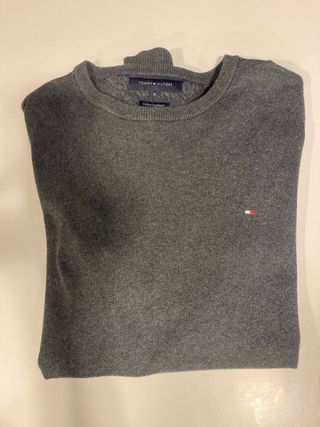 Suéter Tommy Hilfiger Gris Talla S