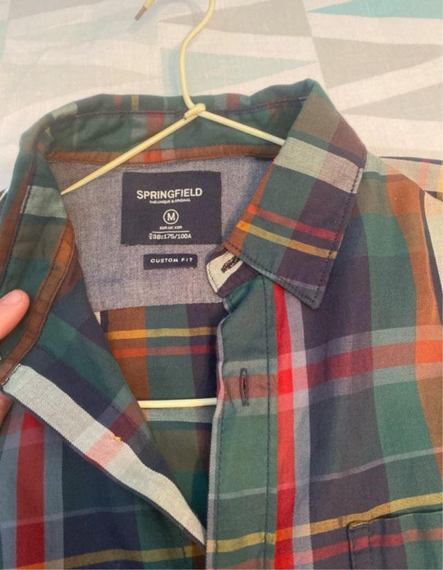 Camisa Springfield cuadros verde multicolor
