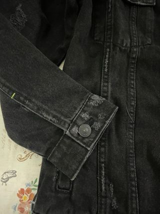 Chaqueta vaquera Zara niño negra Talla S