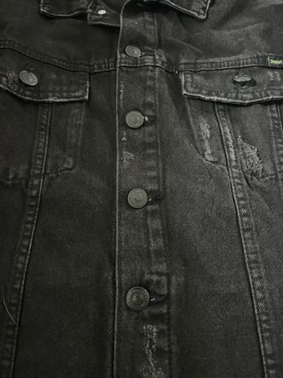 Chaqueta vaquera Zara niño negra Talla S
