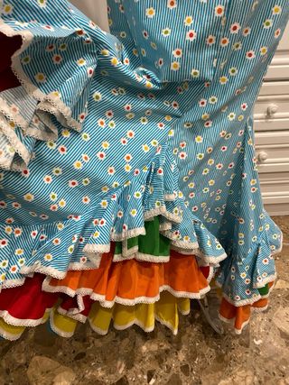 Vestido de flamenca dos piezas