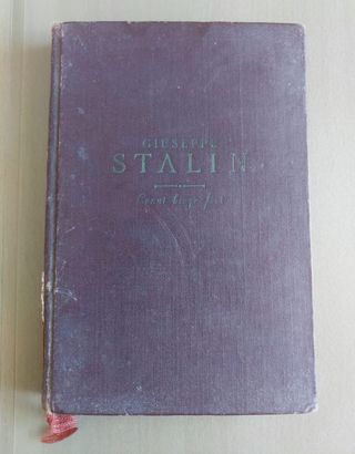 Libro Giuseppe Stalin 1949 cenni biografici ITA