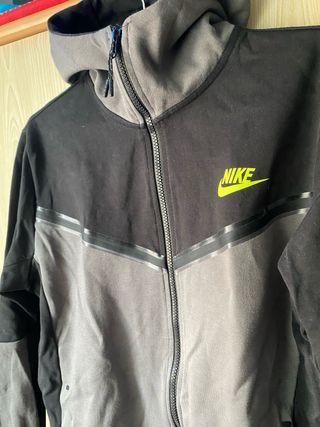 Chaqueta Nike Hombre Negra y Gris