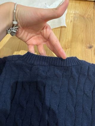 Jersey Polo Ralph Lauren Azul Cable Knit