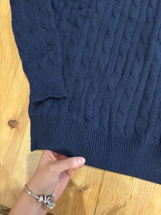 Jersey Polo Ralph Lauren Azul Cable Knit