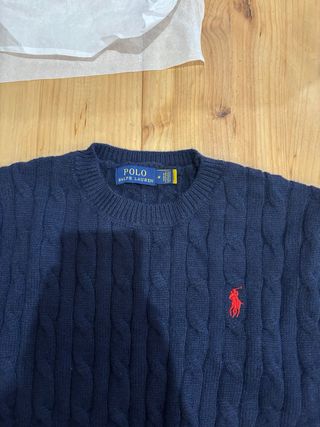 Jersey Polo Ralph Lauren Azul Cable Knit