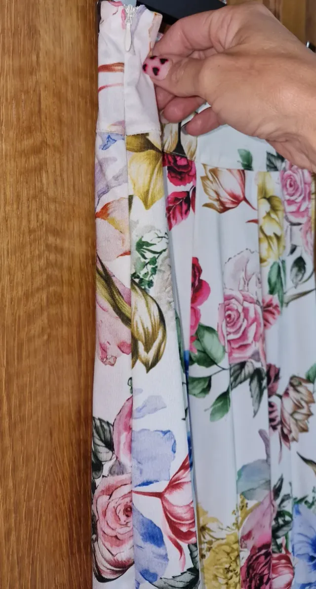 Falda Larga Estampada Talla S-M Mujer