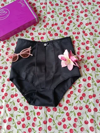Culotte Faja Pin Up Vintage Negro