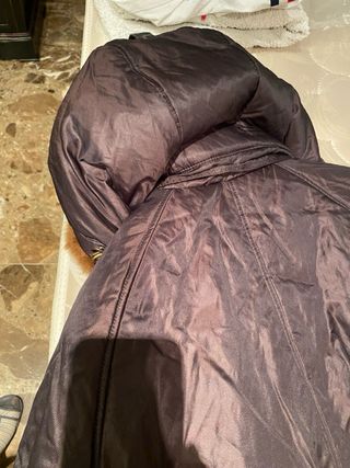 Abrigo parka caballero marron 