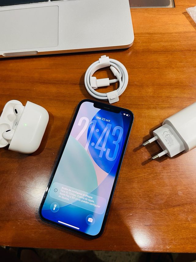 iPhone 12 Azul - 100% Bateria + Regalos