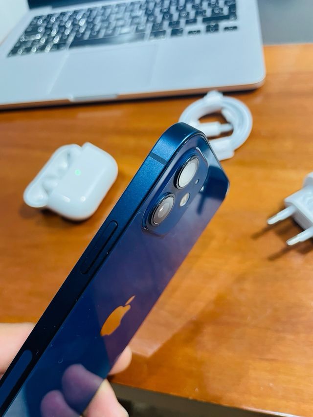 iPhone 12 Azul - 100% Bateria + Regalos