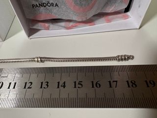 Pulsera Pandora Plata 925 Corazón 18cm , Moments