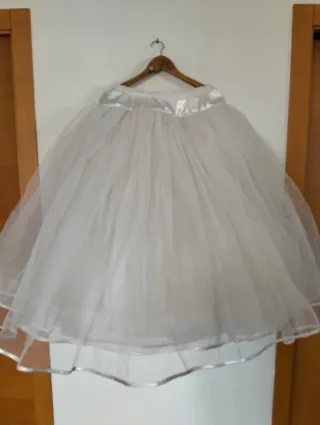 Cancan de fallera blanco