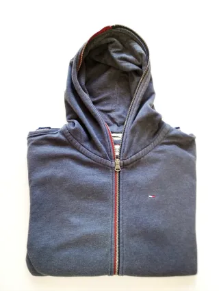 Sudadera con capucha Tommy Hilfiger gris